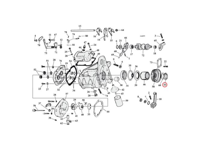 Hovedbilde Transmission sprocket nut