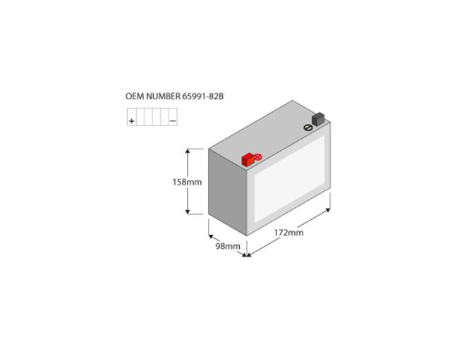 Hovedbilde CX16B Heavy Duty Battery AGM, 435 A, 19.0 Ah, Batteri