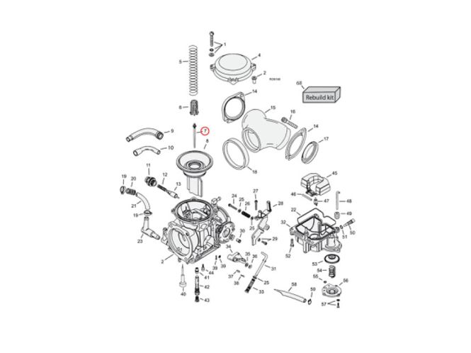 Hovedbilde NEEDLE JET (MID-RANGE) CV CARB N72S