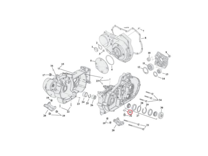 Hovedbilde O-RINGS, DRAIN, DIPSTICK & OIL PUMP PLUGS