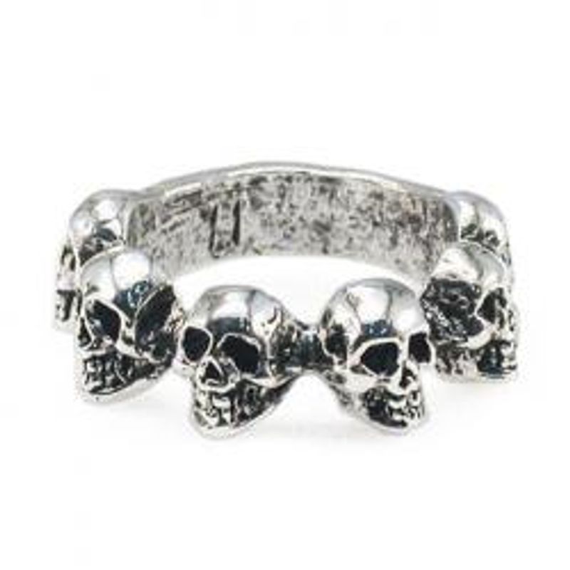 AMIGAZ MULTI SKULL RING 