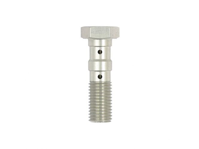 Hovedbilde TRW DOUBLE BANJO BOLT SILVER ANODIZED M10X1.25, dobbel banjo bolt