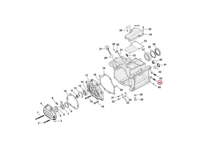Hovedbilde Hex bolt, flanged. transmission to engine